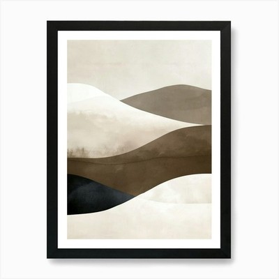 Leinenträume minimalistischer Stil Kunst P gerahmtes Wandbild Poster Leinwanddruck Bild