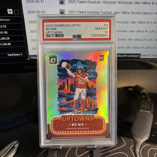2024 Panini Donruss Uptowns Bo Nix Denver Broncos Rookie PSA 10 #3