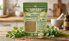 Organic Coriander Seeds 8.82 Oz for Cooking- SIFATI Natural Garam Masala