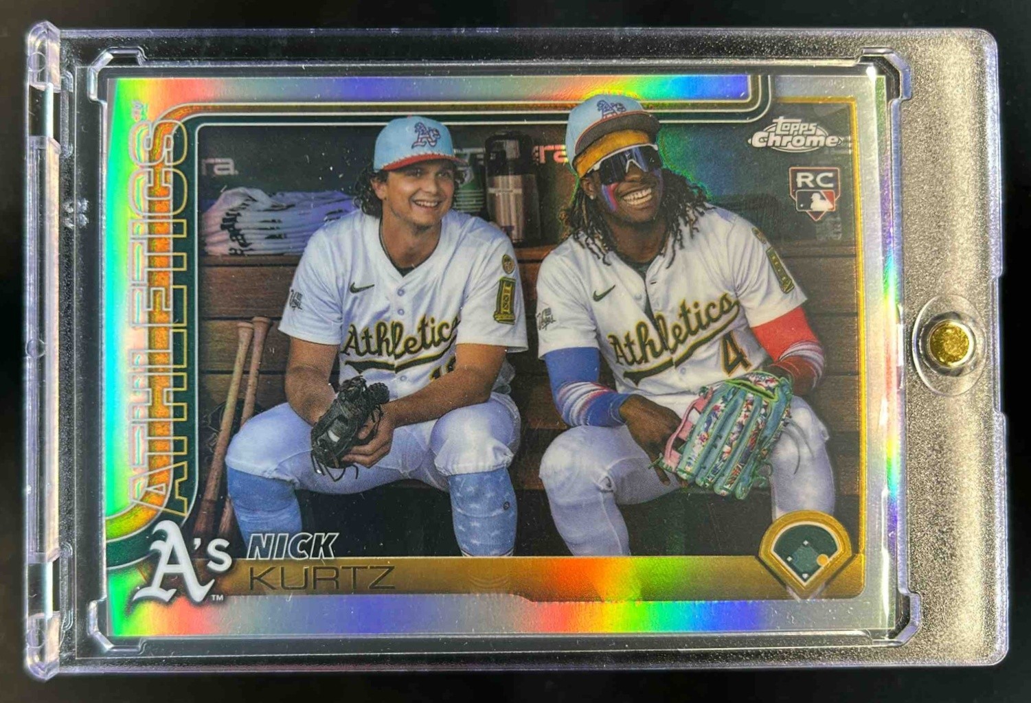 2025 Topps Chrome Update Nick Kurtz Image Variation RC SSP #USC178 Athletics