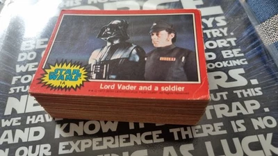 STAR WARS VINTAGE TOPPS 1977 UK RED (A) Cards Full Set Ex / NM - Image 1 of 4
