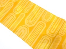 7311090: JAPANESE KIMONO JAPANESE NAGOYA OBI / WOVEN GEOMETRIC
