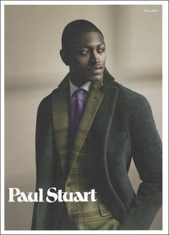 PAUL STUART Menswear Fashion CATALOG Fall 2019 Dominique Hollington | eBay