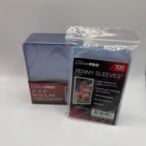 Ultra Pro 3X4 35pt Toploaders 1 Pack of 25 for Standard Cards and 100 sleeves - 第 1/3 張圖片