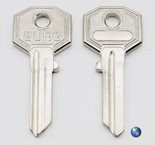 ORIGINAL BUR1R Key Blanks for Various Products by BURG (2 Keys)