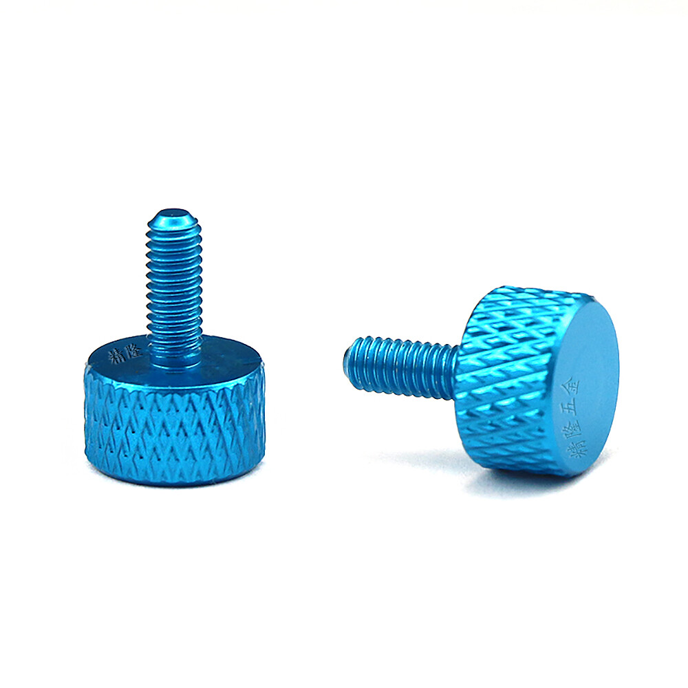 Knurled Thumb Screw Aluminum Hand Tighten Grip Knob Adjustment Screw M3