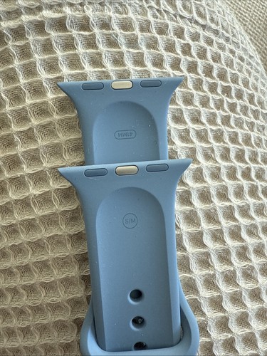 Apple Watch Sport Band 41mm 40 38 Slate Blue S/M Genuine OEM Used - Photo 3 sur 8