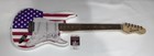 WES SCANTLIN SIGNED USA FLAG ELECTRIC GUITAR PUDDLE OF MUDD JSA COA — photo 1
