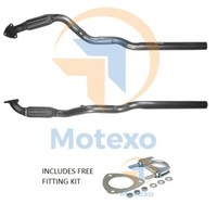 BM50080 Abgasendrohr Front Auspuffrohr Kit Mit Fitting Silber 2 Jahre Garantie