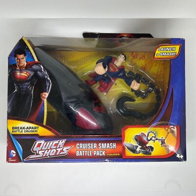 SUPERMAN Man Of Steel Quick Shots CRUISER SMASH Battle Pack w/Superman  NRFB