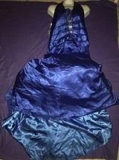 Evening gown cocktail Formal Party dress La Femme Paris Sz 12 Royal Blue Diamond