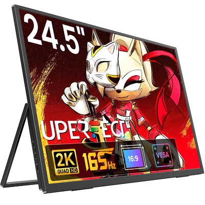 24.5'' 2K 165Hz Gaming Monitor PC Screen 2560x1440 for PS4/5 Xbox and Laptop