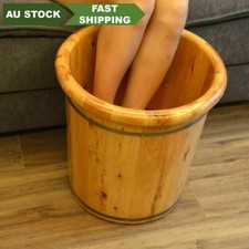 Tall Foot basin wooden bucket foot bath tub healthy 40cm height...
