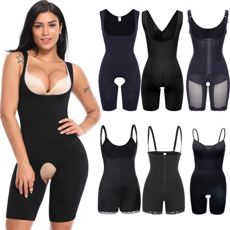 Post Surgery Women Full Body Shaper Bodysuit Waist Trainer Jumpsuit Rompers  Slim