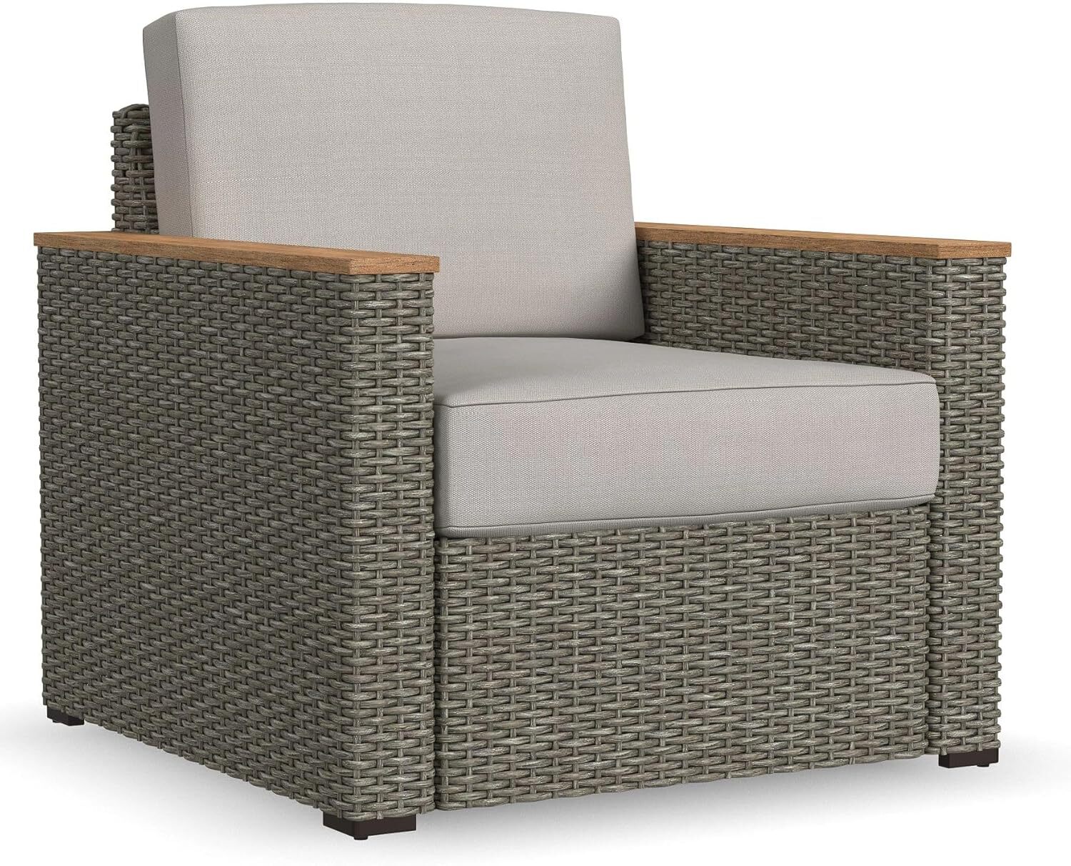 Comfortable Outdoor Arm Chair in Stylish Grey Color for Relaxation