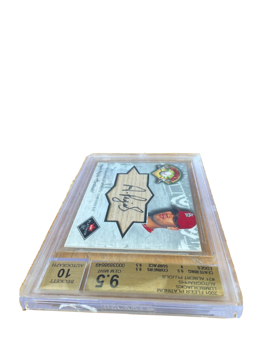 2001 BGS 9.5 10 ALBERT PUJOLS RC FLEER PLATINUM LUMBERJACKS 2001 BGS 9.5 10 ALBERT PUJOLS RC FLEER PLATINUM LUMBERJACKS