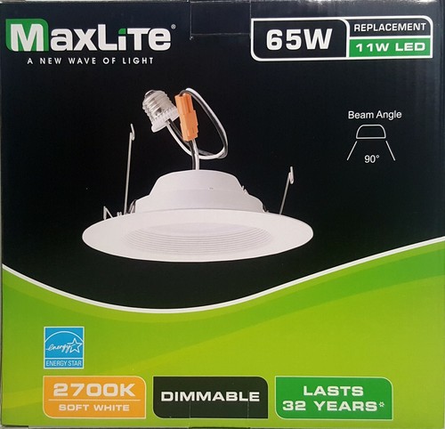 LED 6" Recessed Downlight 10w,11w = 65/75w Replacement Soft White 2700k E26 Base - Picture 6 of 15