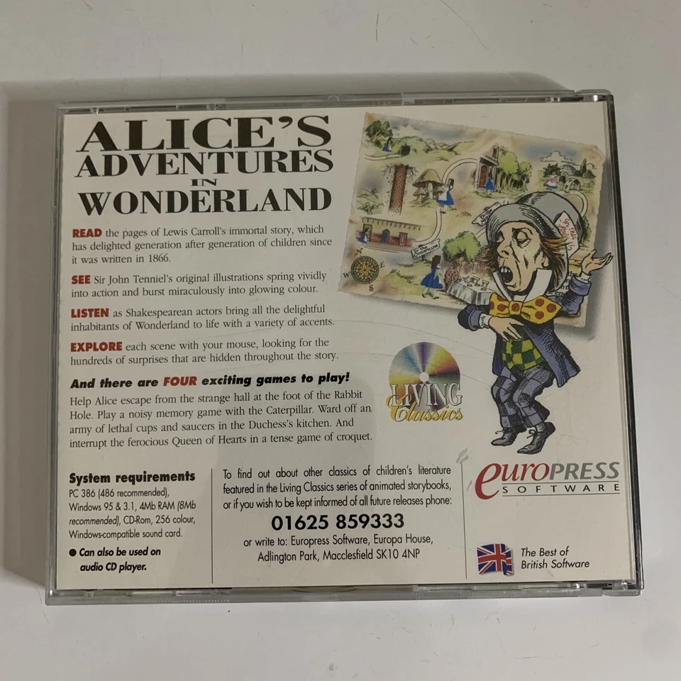 Alice's Adventures In Wonderland PC Vintage Software Interactive Storybook - Image 2 of 4