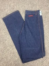Vintage 70's Levis Big E Jeans Womens 28x34 Juniors Dark Wash RARE NOS