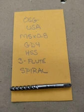 OSG USA M5 X 0.8 GD4 HSS 3 FLUTE SPIRAL HAND TAP METRIC BOTTOM 