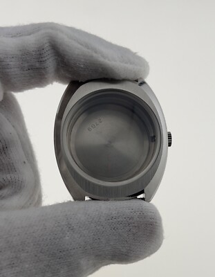 TECHNOS   SWISS Watch CASE Spare Part AUTOMATIC -5 ATM- STAINLESS STEEL #R2