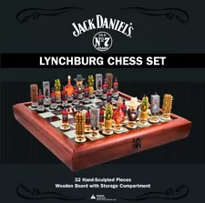 Jack Daniels Lynchburg Chess Set - Game Room - Old No. 7 - Tennessee Whiskey