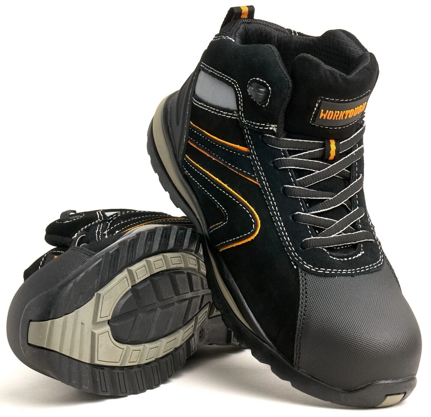 Womens Lightweight S1P SRC Black Composite Toe Cap Safety Boots Trainer Shoes Sz