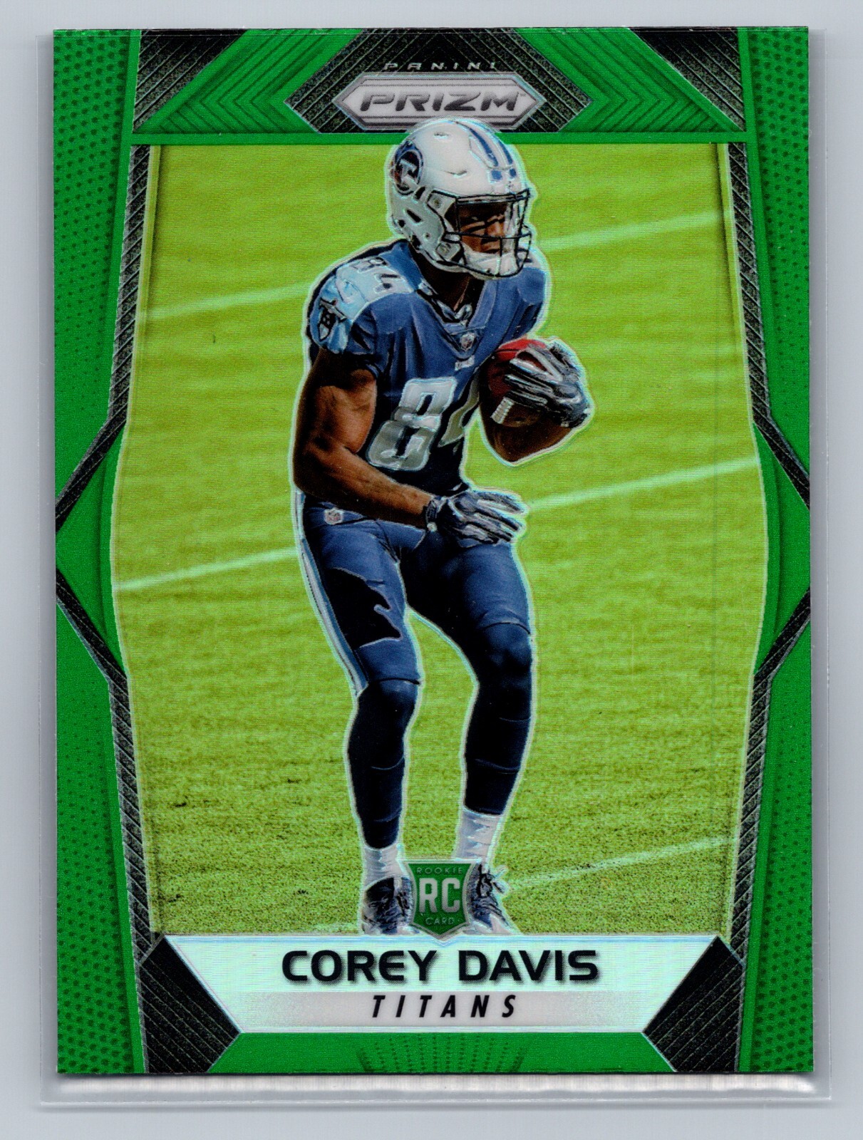 Corey Davis 2017 Panini Prizm Football #229 New York Jets Green SP Parallel