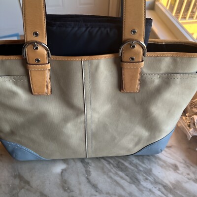 COACH かごバッグ ベージュ/ブルー s-l1200.png