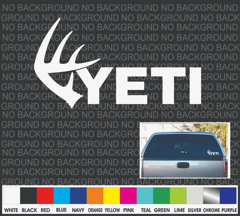 DECALS 1001 YETI whitetail Deer Hunting Boat Cooler Car Truck Window Decal Sticker Laptop 7