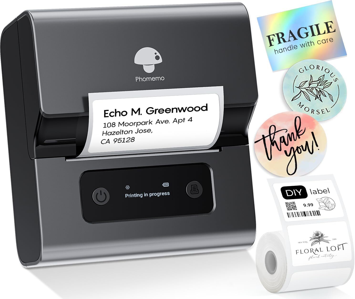 New Upgraded M221 Bluetooth Thermal Label Maker with 3-Inch Easy & Stable Printing