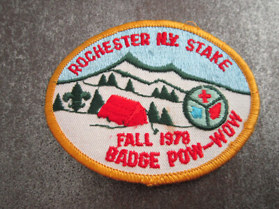 Rochester 1978 Pow Wow Cloth Patch Badge Boy Scouts Scouting (L36S) 
