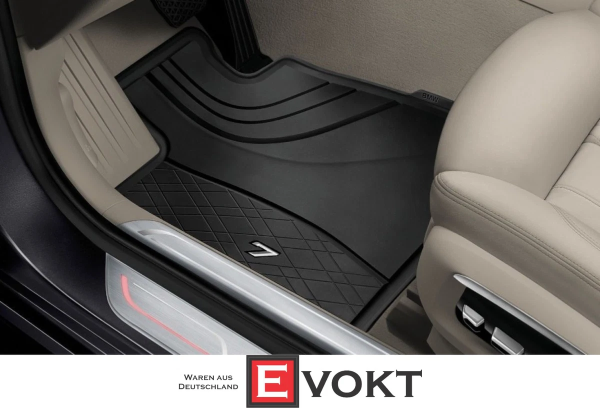 BMW 7 Series G11 G12 LHD All Weather Rubber Floor Mats Set Genuine