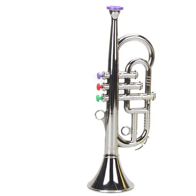 Trompete ABS Metallic Spielzeug Mini Musikblasinstrumente für Kinder Kinder