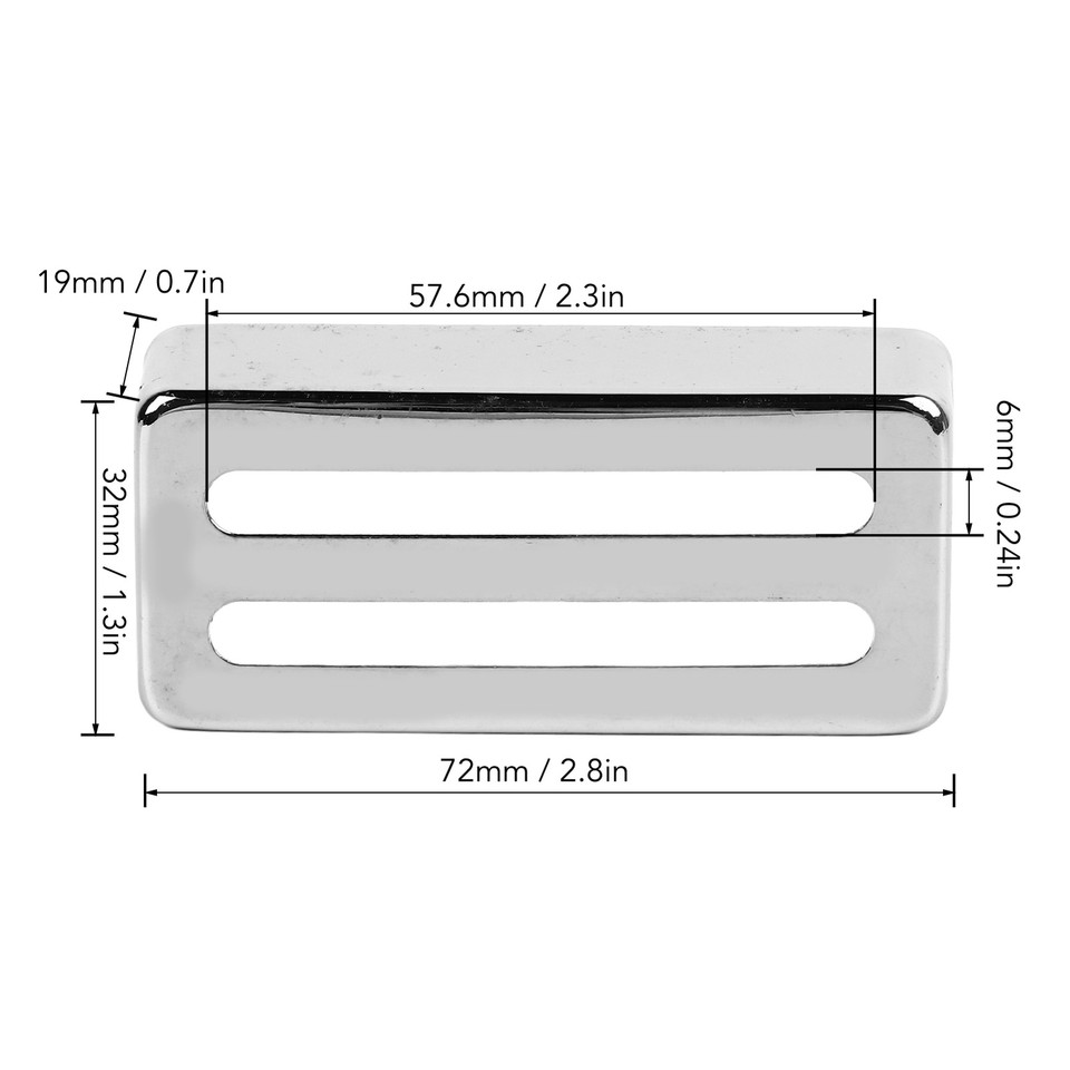 Electric Guitar Pickup Cover Full Closed Double Coil Humbucker Pickup
