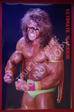 Ultimate Warrior Superstar Pro Wrestler Collector Picture Poster 24X36 New  ULTW