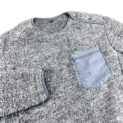 Fleece Jacket Sweaters Casual Gray 