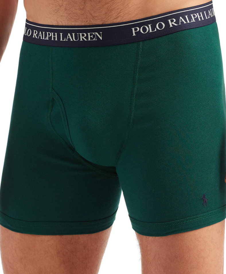 Polo Ralph Lauren Men's Classic 1 Boxer Brief Cotton Underwear New Red Navy Gray thumbnail 10