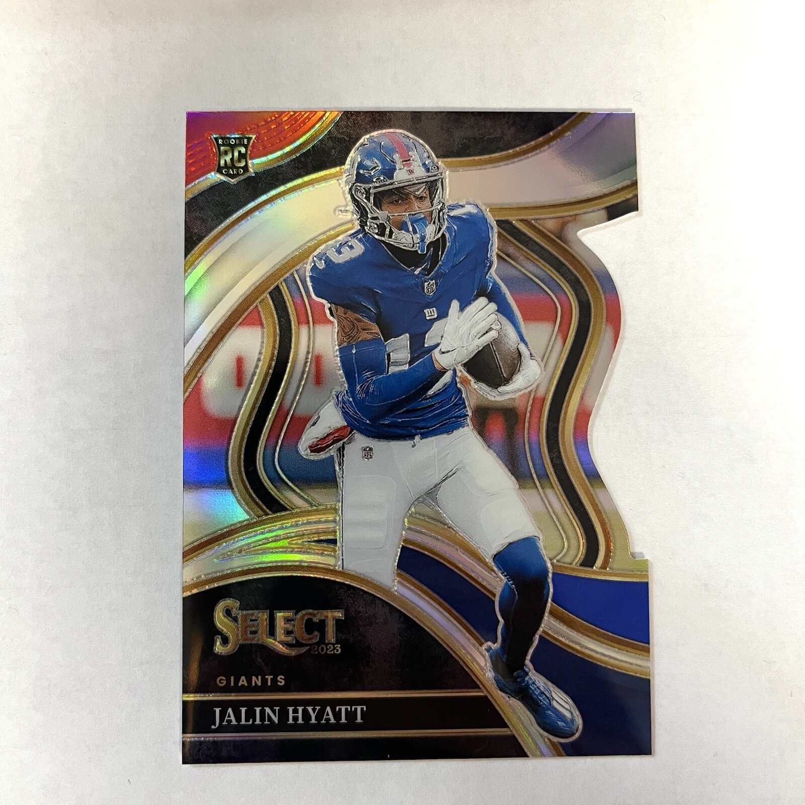 2023 Panini Select Club Level Red & Blue Die-Cut - #263 Jalin Hyatt, Giants (RC)