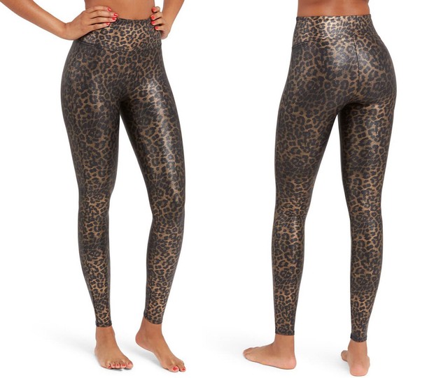 spanx leopard leggings
