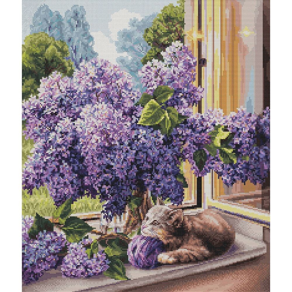 Lucas Kit Pour Point De Croix Compté Motif Iris