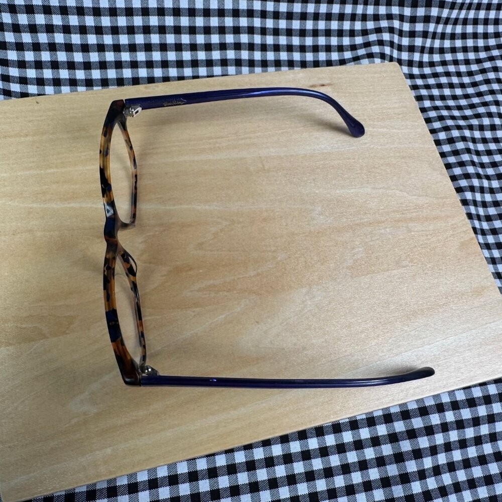 Lilly Pulitzer Brynn Tortoise & Blue Acrylic Oval Cat-Eye Eyeglasses Lilly Pulitzer Brynn Tortoise & Blue Acrylic Oval Cat-Eye  main image 2