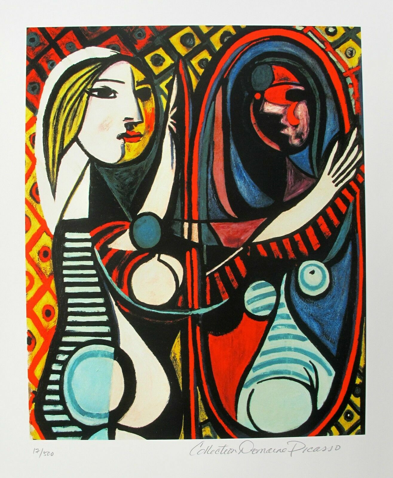 Pablo Picasso GIRL BEFORE MIRROR Estate Signed Limited Edition Giclee 26" x 20" eBay