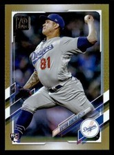 2021 Topps Update #US76 Victor Gonzalez Gold Foil Card Los Angeles Dodgers