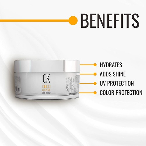 GK HAIR Lock Me Color Protection Masque UV Hair Care Styling Weak Hair Mask 200g - Picture 3 of 5