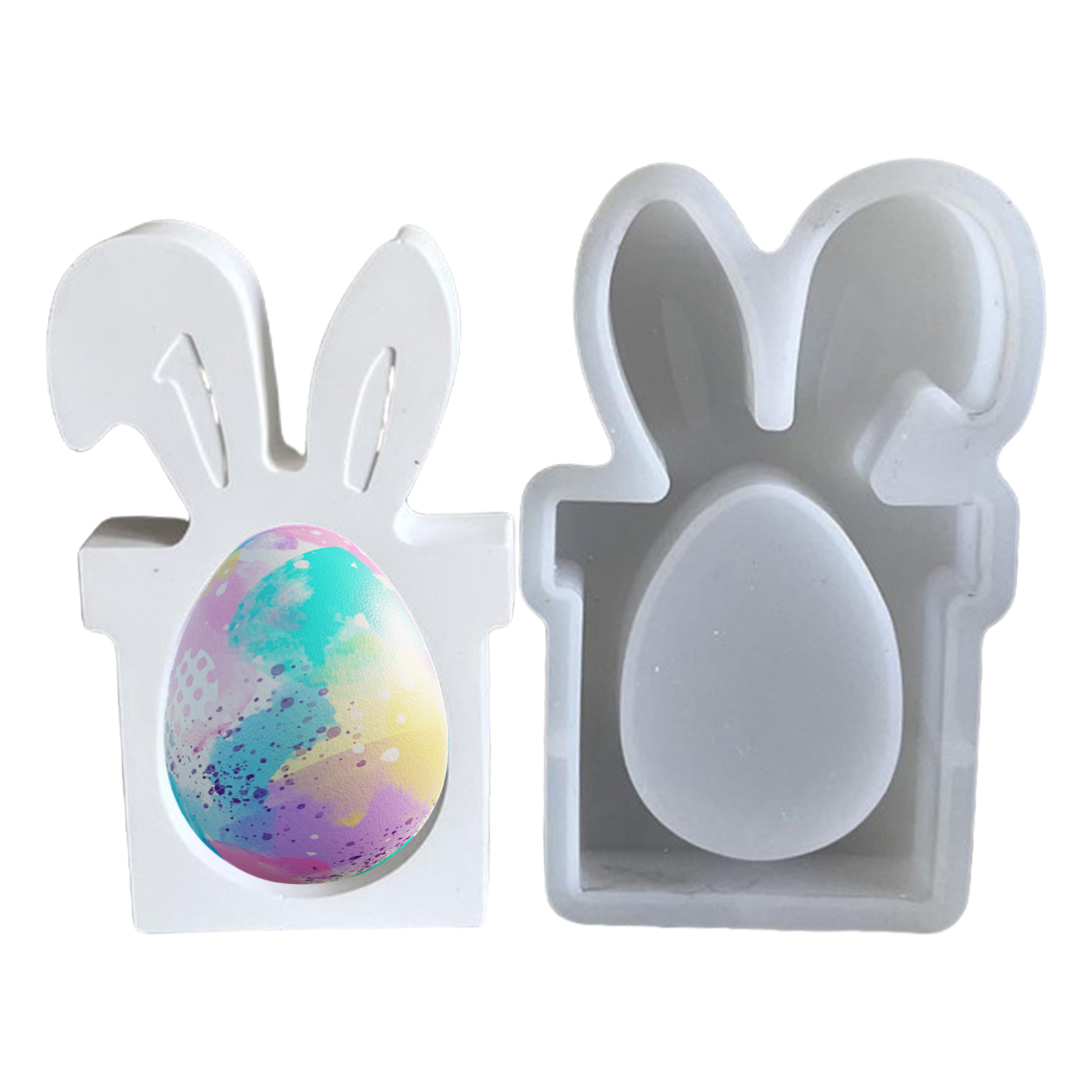 3D Easter Eggs Silicone Resin Mold Casting Mold Candle Making Moulds For Crafts