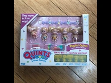 1990 Vintage TYCO PLAYFUL QUINTS Dolls 5 Motions 1557 NRFB New