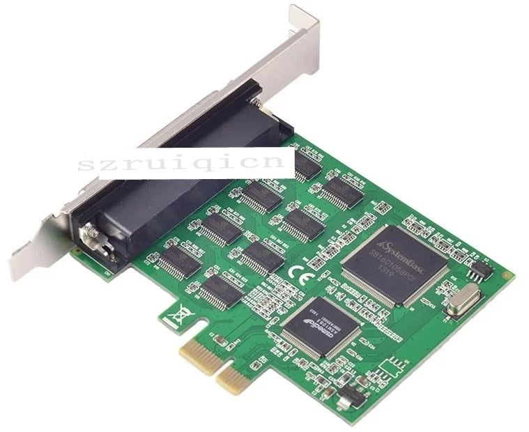 PCI-Express to 8-Ports DB9 Serial RS232 RS-232 COM Adapter Card 16c1058 chip - Image 3 of 4