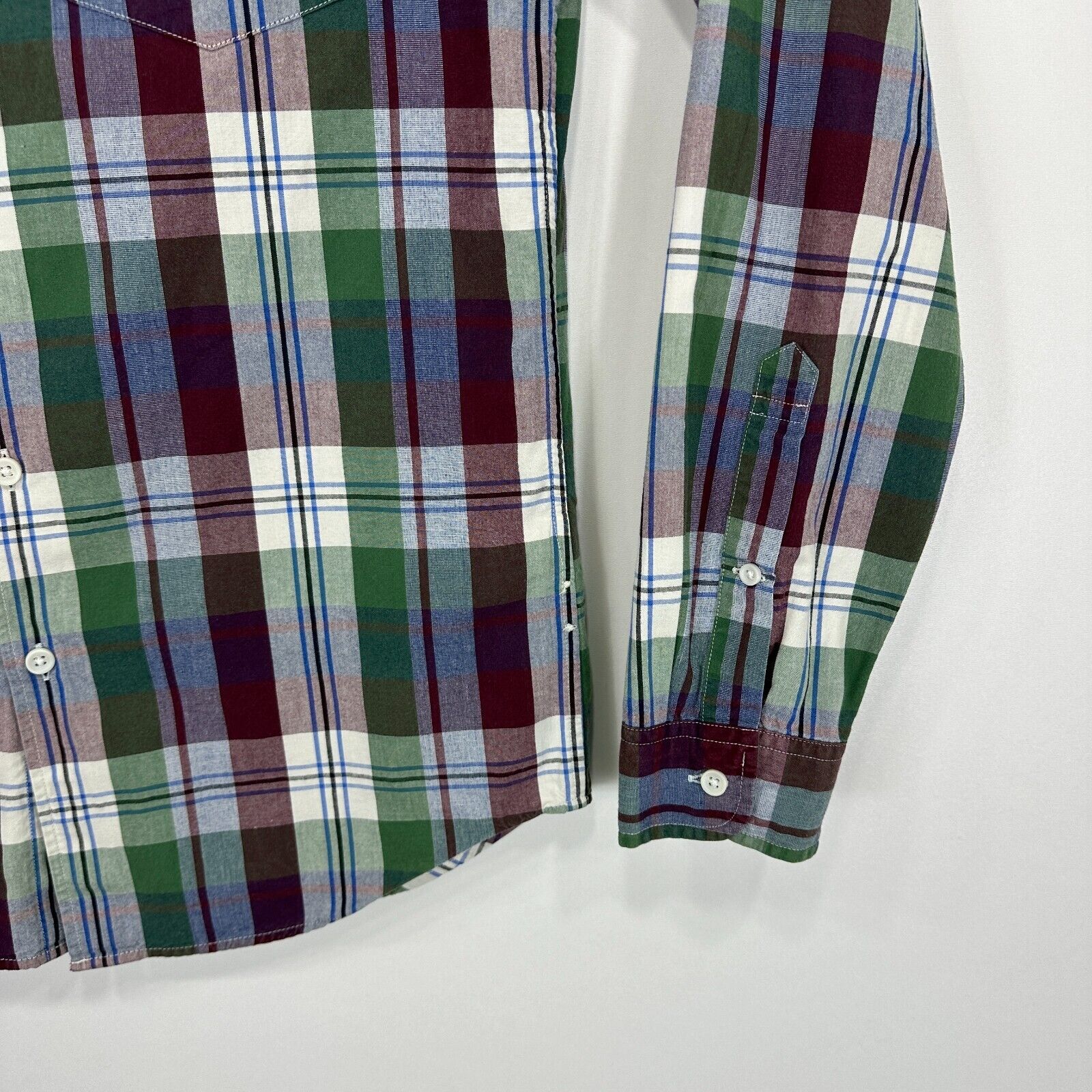 J. CREW Shirt Mens SMALL Multicoloured Slim Plaid… - image 7
