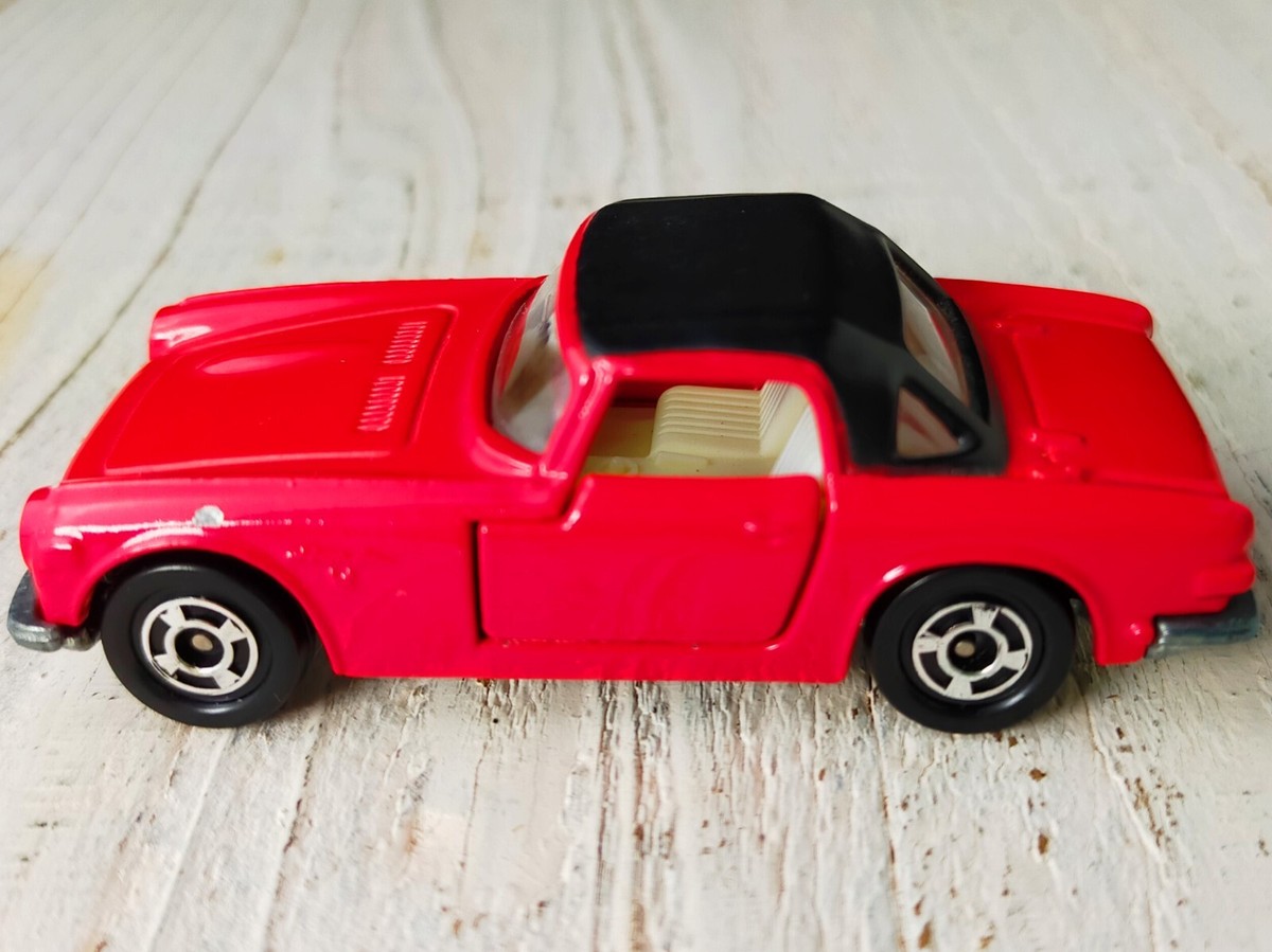 Tomica Toys Vintage Car Honda S800M No.23 1:51 Red & Black Good 